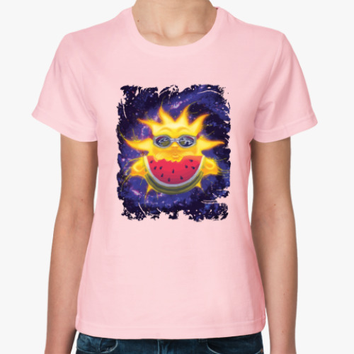 Женская футболка Солнечный арбуз