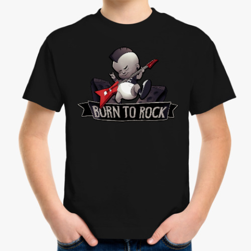Детская футболка Born to Rock Малыш звезда