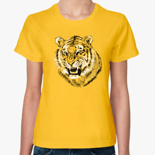 Женская футболка Тигр