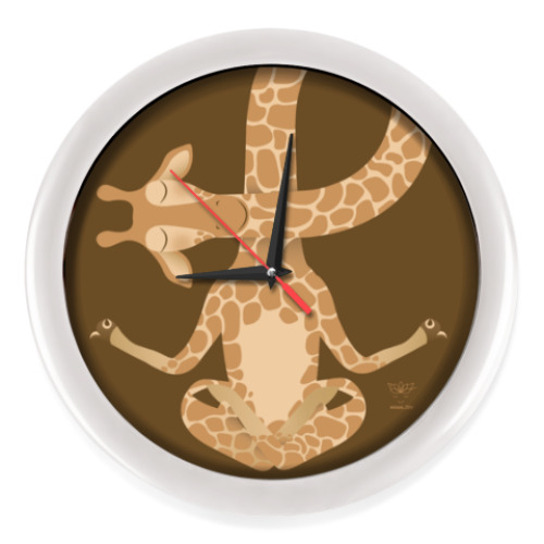 Настенные часы Animal Zen: G is for Giraffe