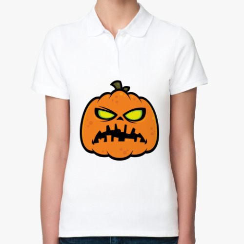 Женская рубашка поло Zombie Pumpkin