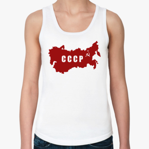 Женская майка Карта СССР