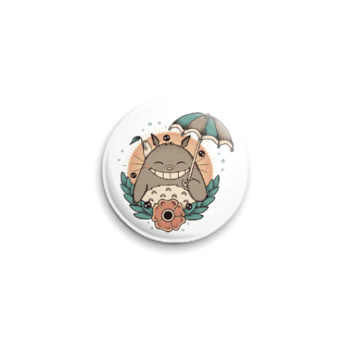 Значок 25мм Smile Totoro
