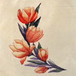 Акварель тюльпаны