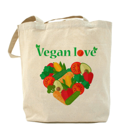 Сумка шоппер Vegan love