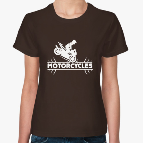 Женская футболка Мотоциклы