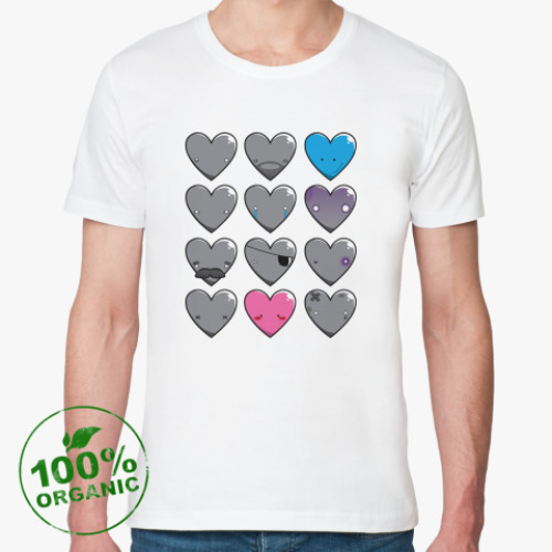Футболка из органик-хлопка 12 Hearts