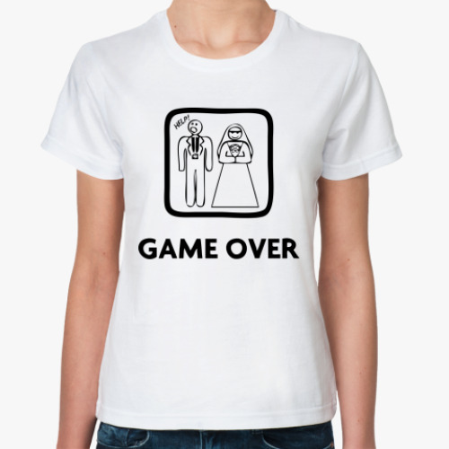 Классическая футболка Game Over. HELP!