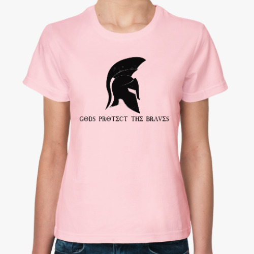 Женская футболка Gods protect the braves