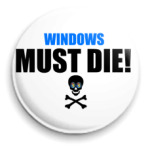 Windows Must Die badge