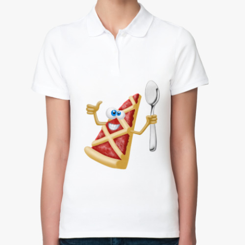 Женская рубашка поло Пиццерия