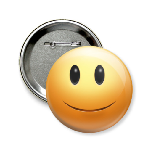 Значок 58мм 'Just Smile'
