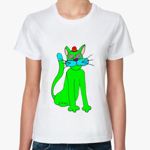 Классическая футболка   "Котик"