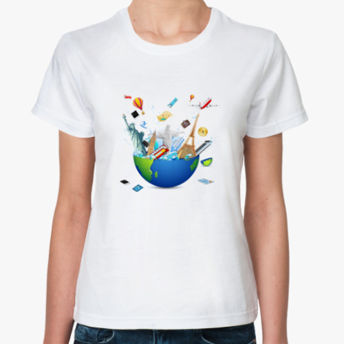 Классическая футболка Глобус