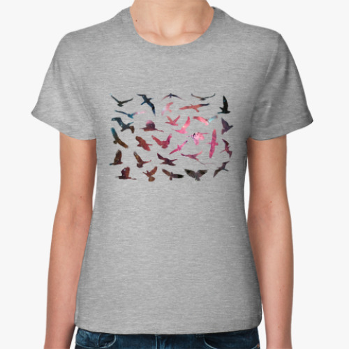 Женская футболка Космические птицы