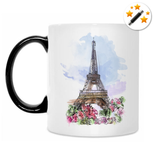 Кружка-хамелеон Эйфелева башня - Париж
