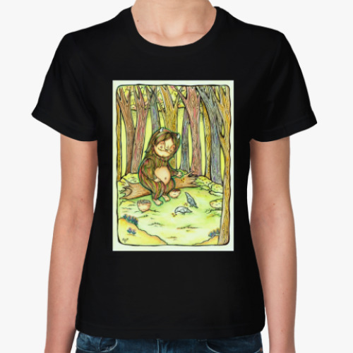 Женская футболка Лесной тролль