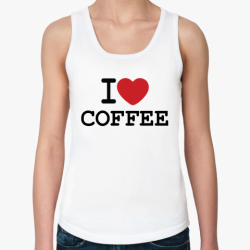 Женская майка I Love Coffee