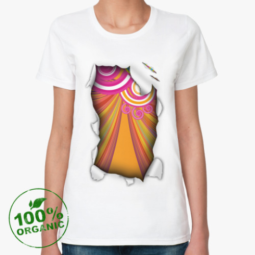 Женская футболка из органик-хлопка 'Узор'