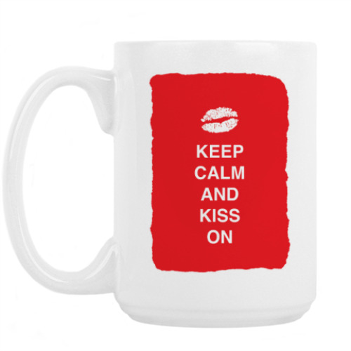 Кружка Keep calm and kiss on