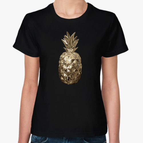 Женская футболка Gold Pineapple
