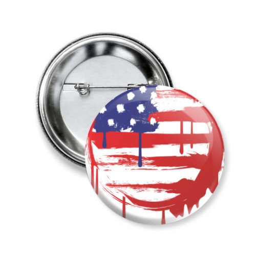 Значок 50мм Американский флаг