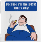Because i am the BOSS