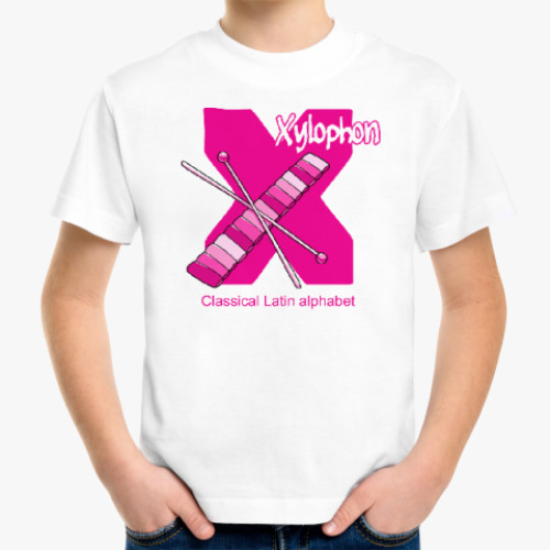 Детская футболка Буква X