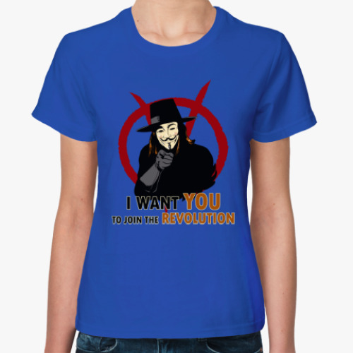 Женская футболка Присоединяйся к революции