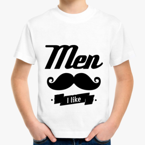 Детская футболка 'Men I like'