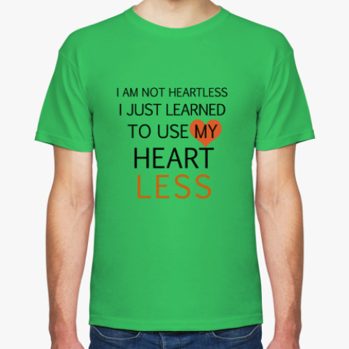 Футболка Use my heart less