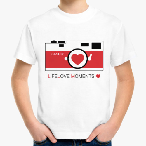 Детская футболка Life Love Moments