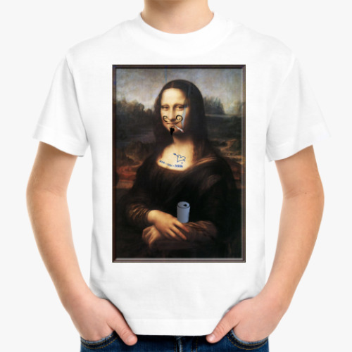 Детская футболка Испорченная Мона Лиза