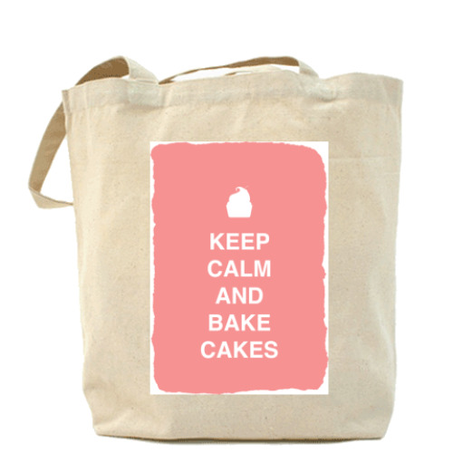 Сумка шоппер Keep calm and bake cakes