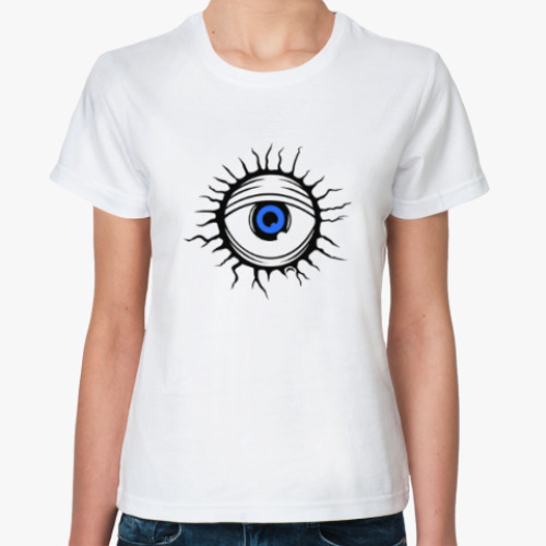 Классическая футболка Демонический глаз.