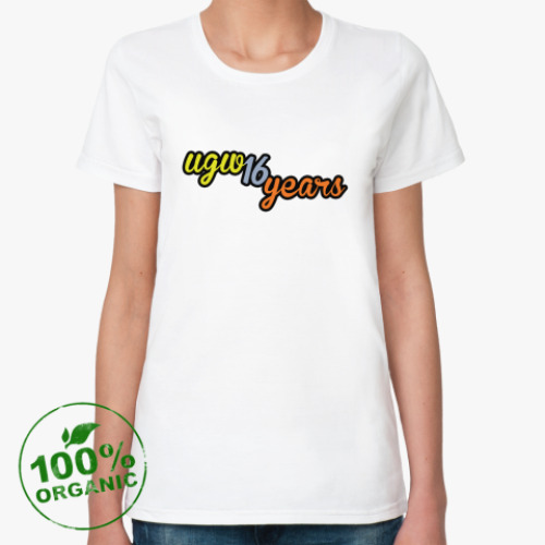 Женская футболка из органик-хлопка 16 лет UGW