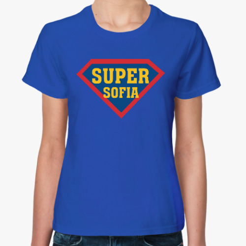 Женская футболка Супер София (sofia)