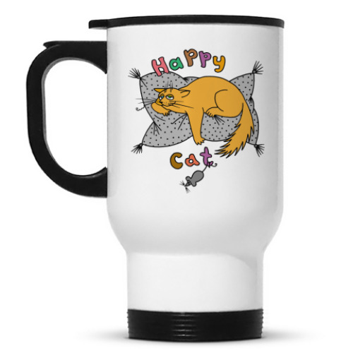 Кружка-термос Happy cat