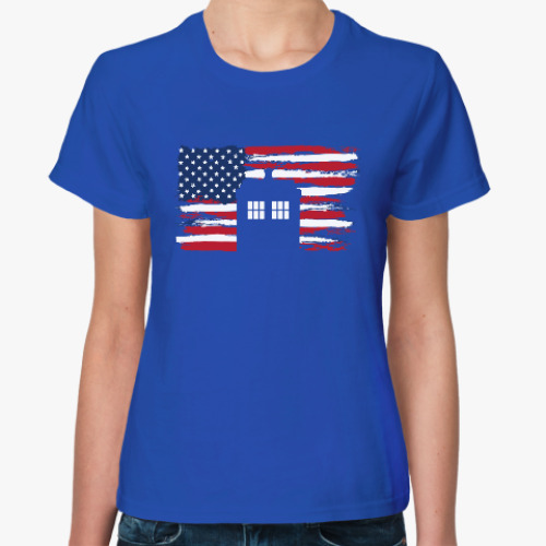 Женская футболка Tardis USA