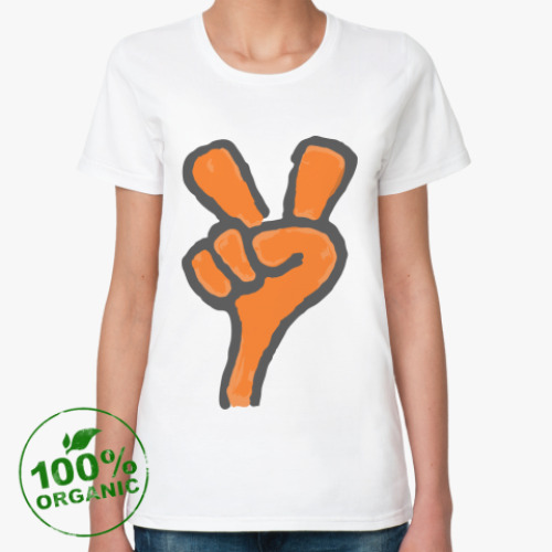Женская футболка из органик-хлопка Peace