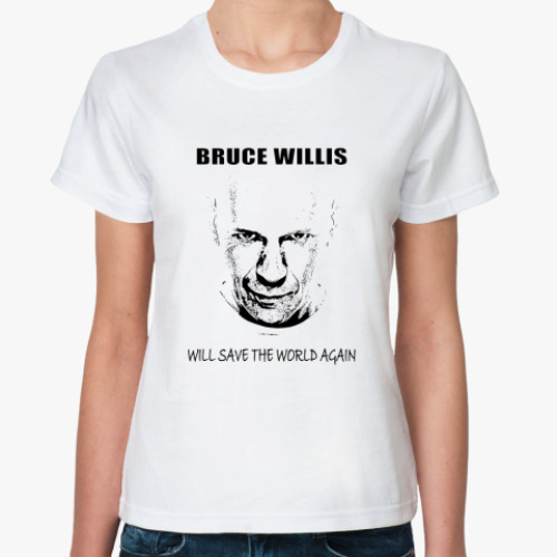 Классическая футболка Брюс Уиллис