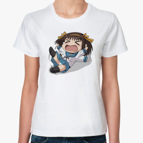 Классическая футболка Chibi - Haruhi