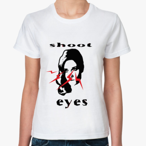Классическая футболка 'Shoot eyes'