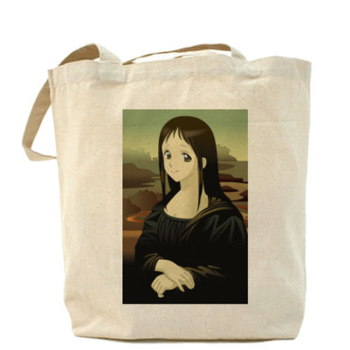 Пляжная сумка с принтом «Аниме тян»