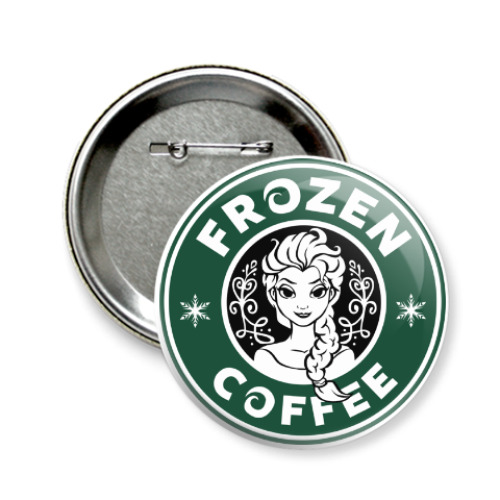 Значок 58мм Frozen coffee
