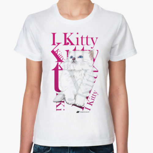 Классическая футболка «I Kitty»