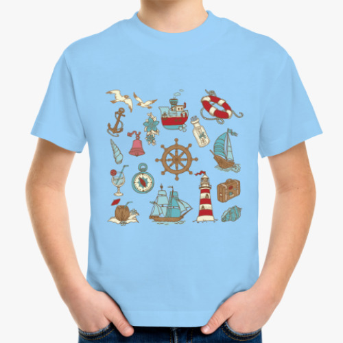 Детская футболка На море