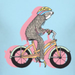 Ленивец на велосипеде