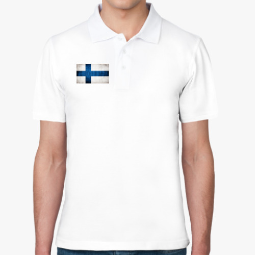 Рубашка поло  'Финский флаг'