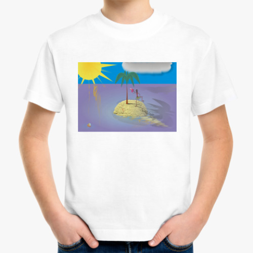 Детская футболка  Островок
